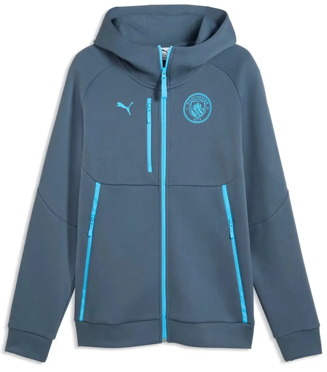 PUMA Manchester City Zip Hoodie 2026/27 - S - Zwart/Geel