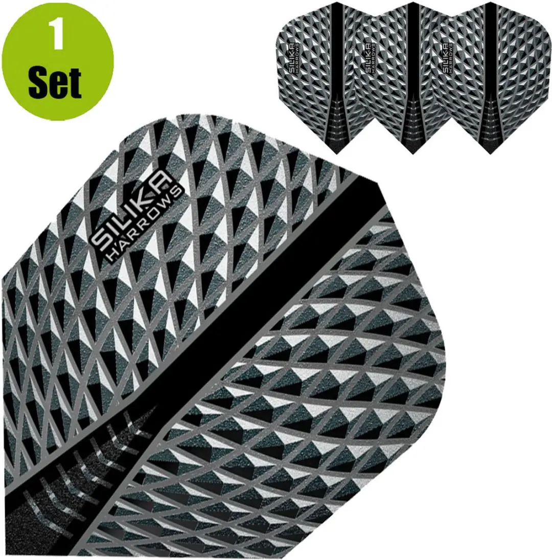 Harrows Silika Round NO6 Dart Flights - 3 Stuks