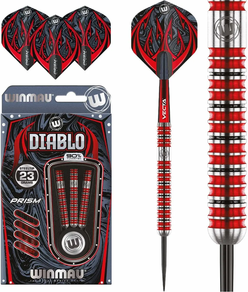Winmau Diablo Parallel 90% Dartpijlen
