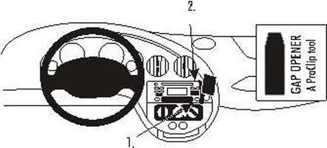Brodit ProClip 853421 Ford Ka Houder - Zwart