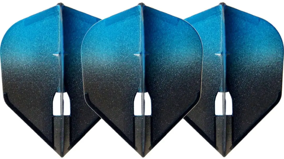 L-Style Champagne L3 Shape 2-Tone Dart Flights - Blauw