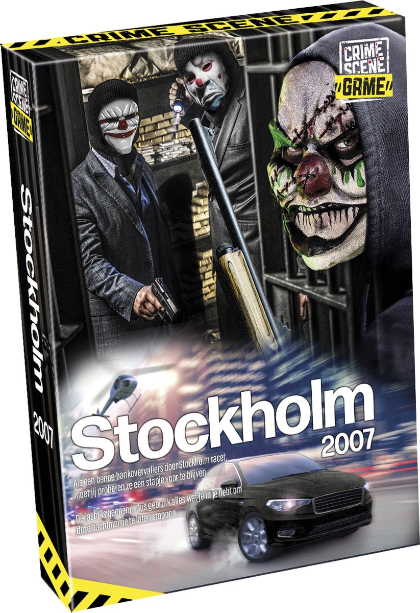 Tactic Crime Scene Stockholm 2007 – Bordspel – Misdaadspel – Spannende Bankroof en Jacht door de Stad – Diepgaand Onderzoek en Deductie – Crime Scene Serie – Game Storm Studio – 1 of Meer Spelers – Vanaf 18 Jaar