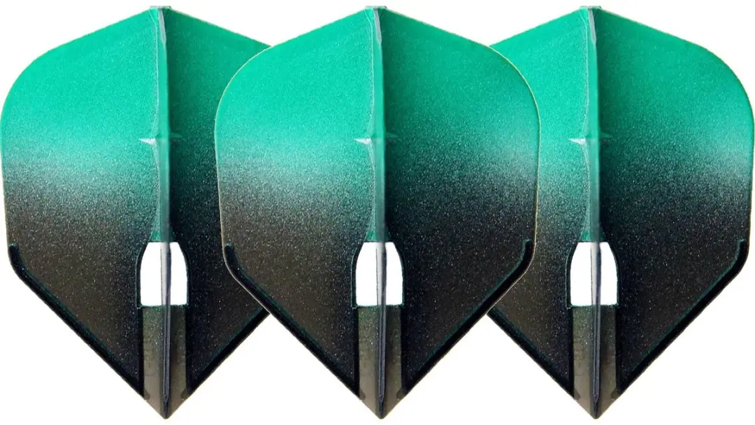 L-Style Champagne L3 Shape 2-Tone Dart Flights - 3 Stuks