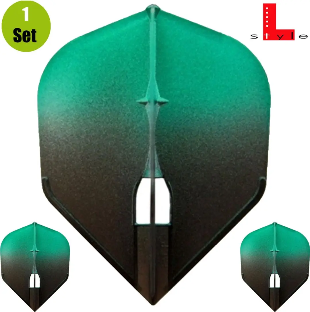 L-Style Champagne L3 Shape 2-Tone Dart Flights - 3 Stuks