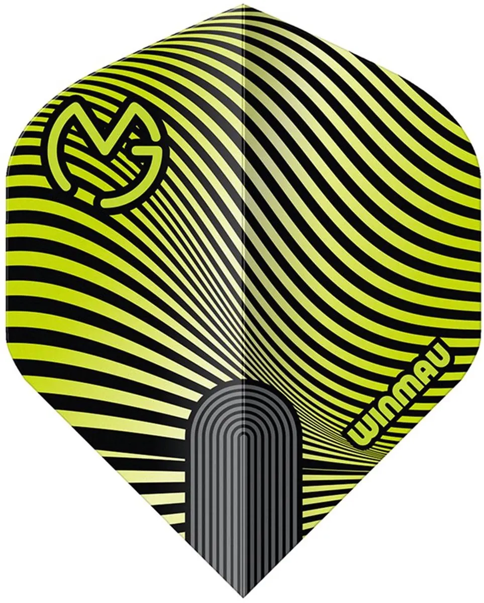 Winmau Michael van Gerwen Prism Delta Dart Flights - 3 Stuks - Groen/Zwart