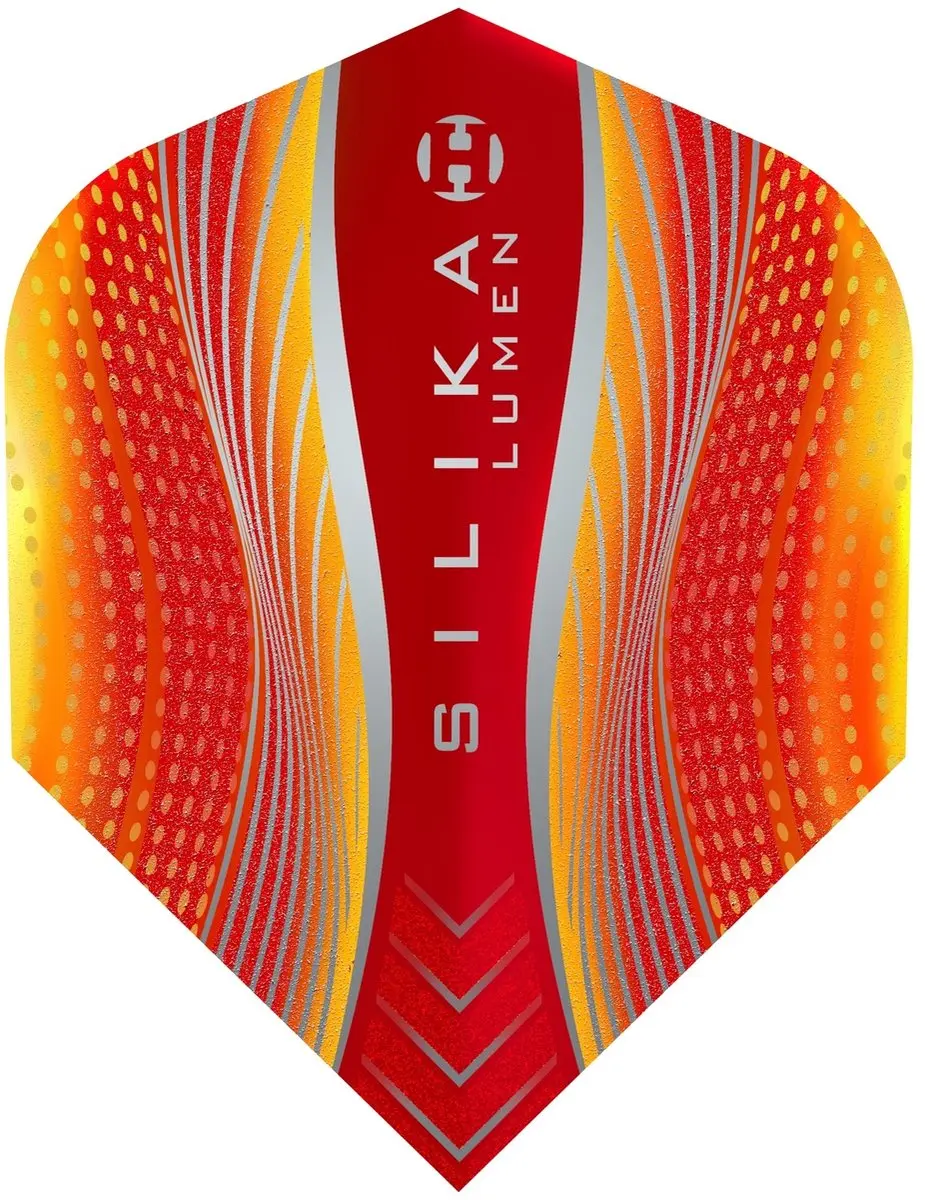 Harrows Silika Lumen NO6 Dart Flights - Geel/Rood - 3 Stuks