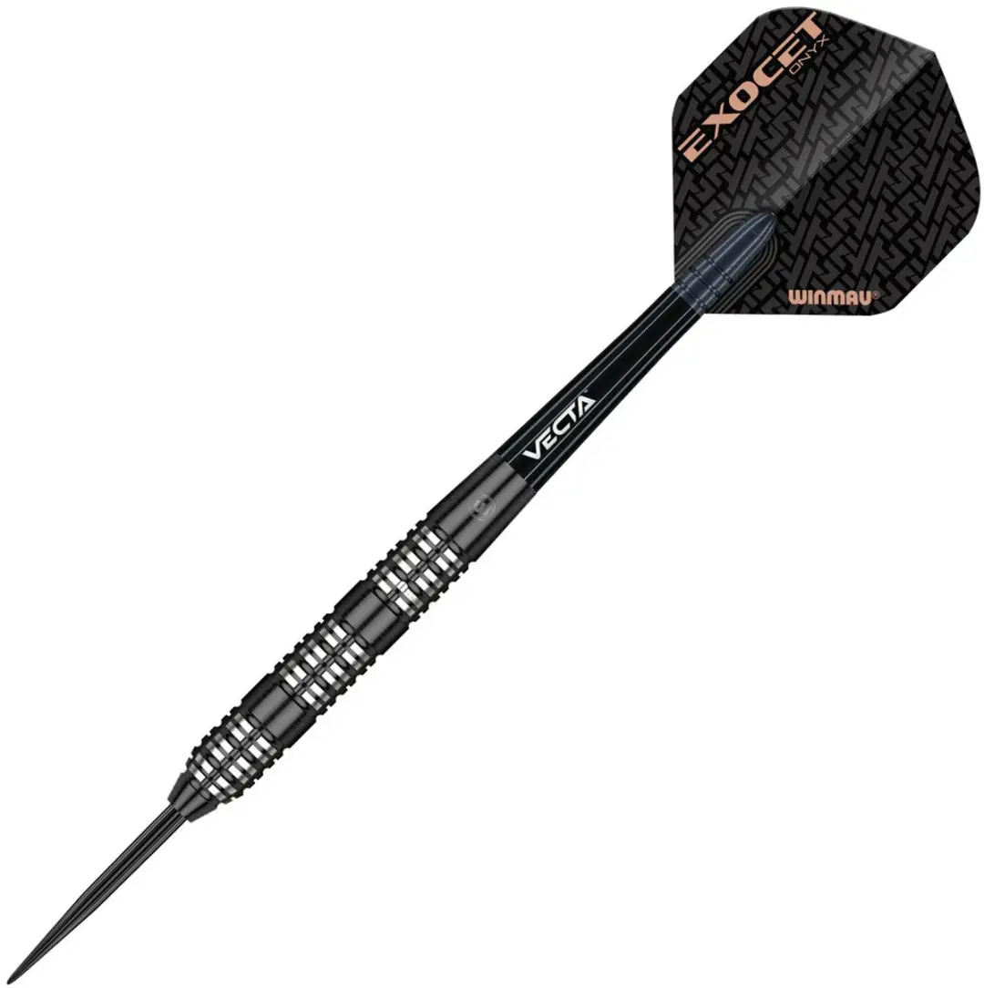 Winmau Exocet Onyx Dartpijlen 3-delig - Zilver/Zwart