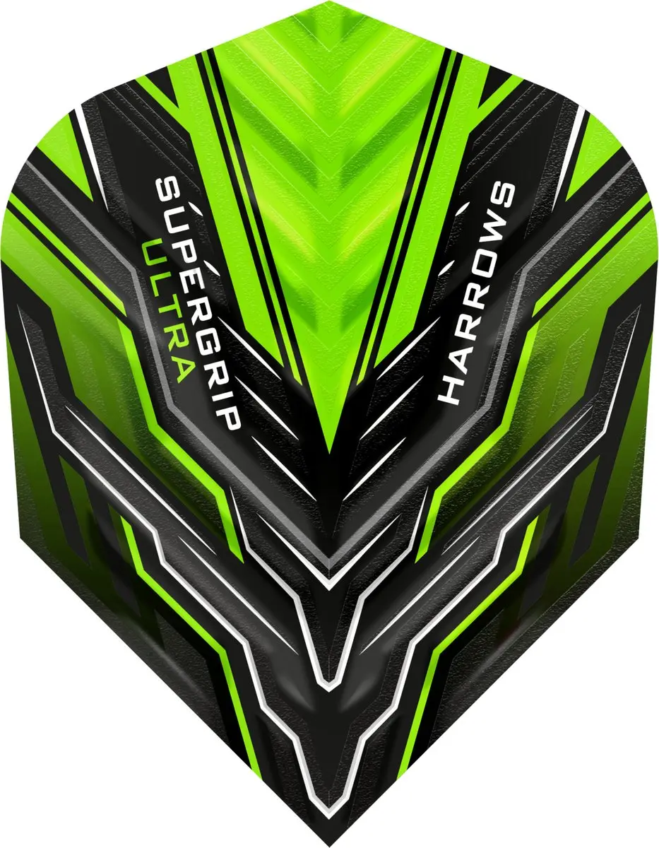 Harrows Supergrip Ultra Green HF3502 Dart Flights