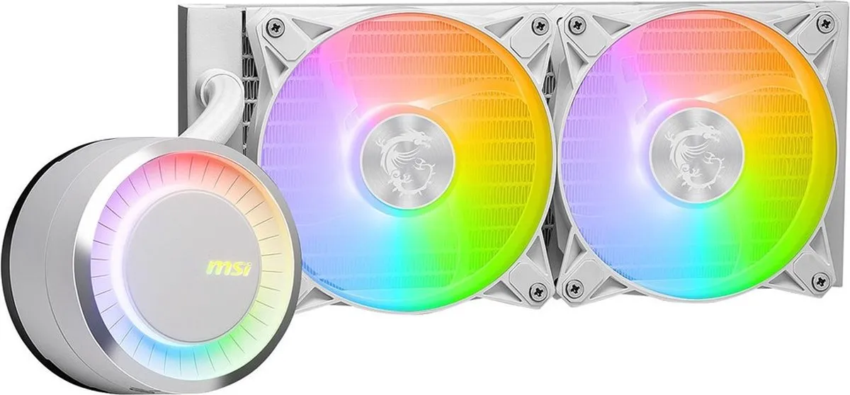 MSI MAG CORELIQUID E240 WHITE Vloeistofkoeling - 240mm - Wit