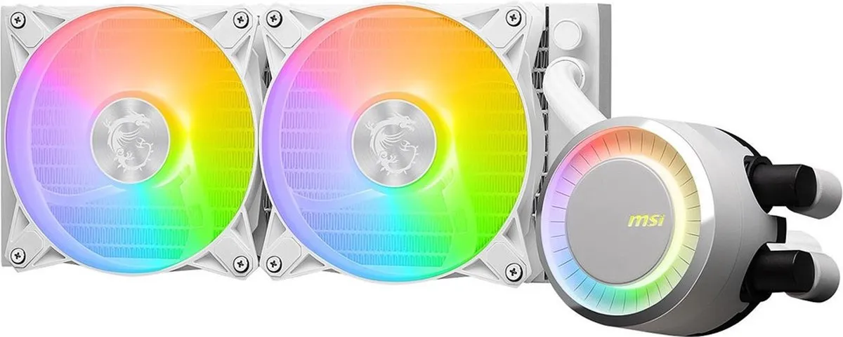MSI MAG CORELIQUID E240 WHITE Vloeistofkoeling - 240mm - Wit