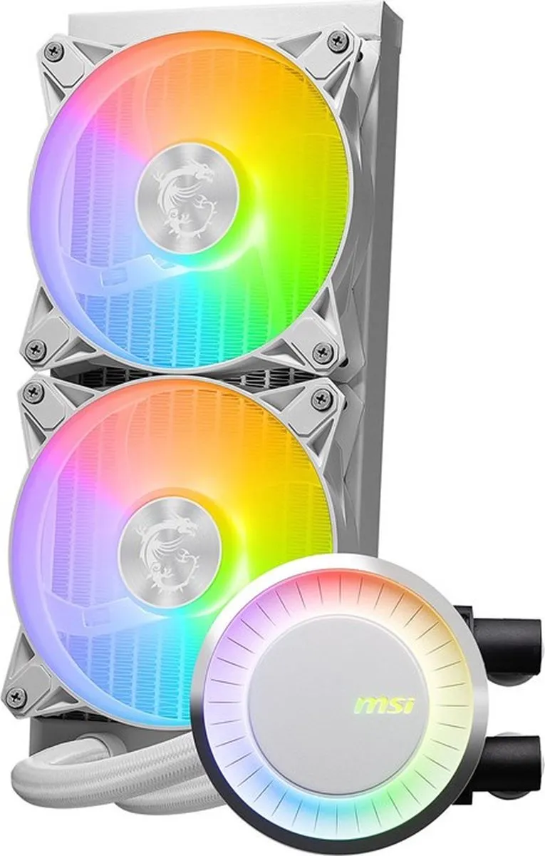 MSI MAG CORELIQUID E240 WHITE Vloeistofkoeling - 240mm - Wit