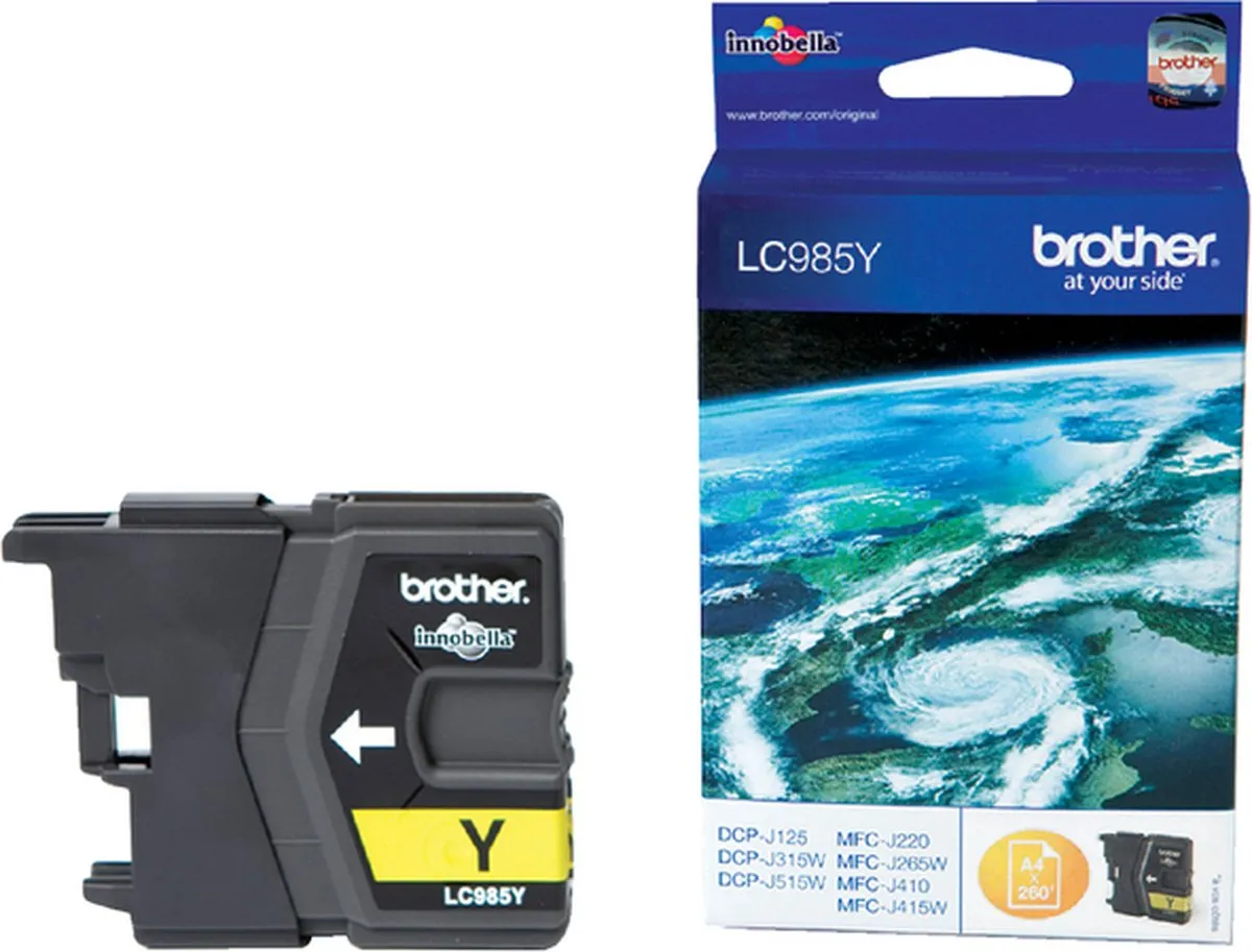 Brother LC-985Y Inktcartridge - Geel - 5 Stuks