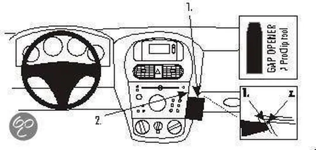 Brodit ProClip 852856 Opel Houder - Zwart