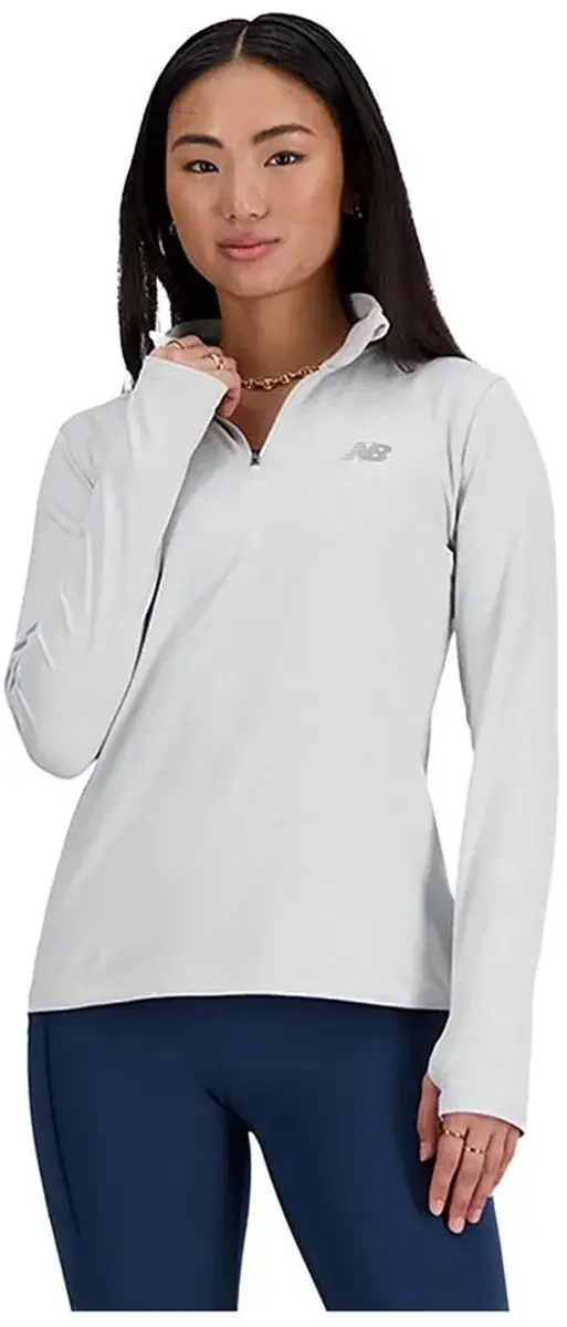 New Balance Sport Essentials Space Dye Dames Sporttrui L - Grijs