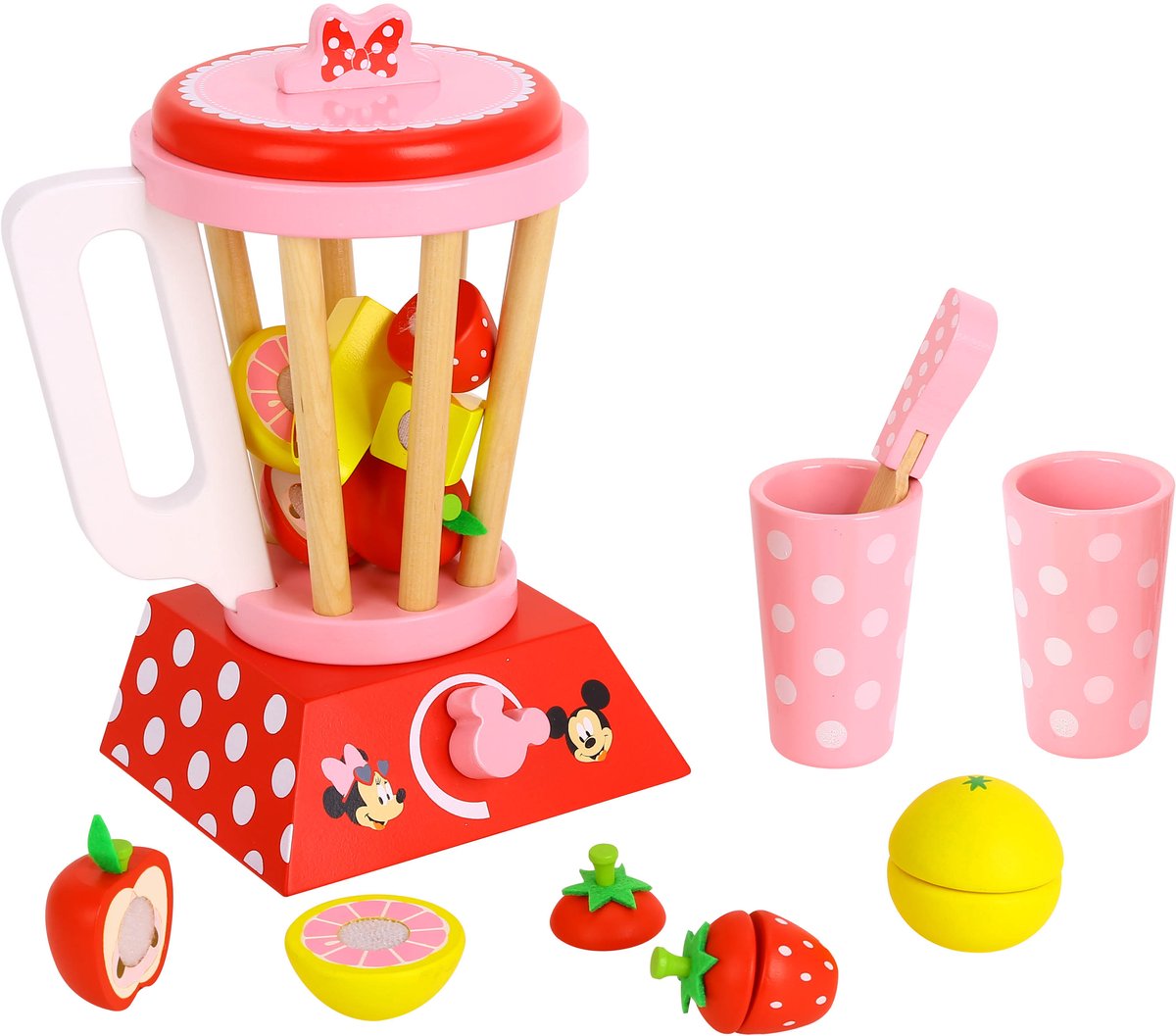 Disney Smoothieset Minnie Mouse 30 X 9 X 12 Cm Hout 11-delig