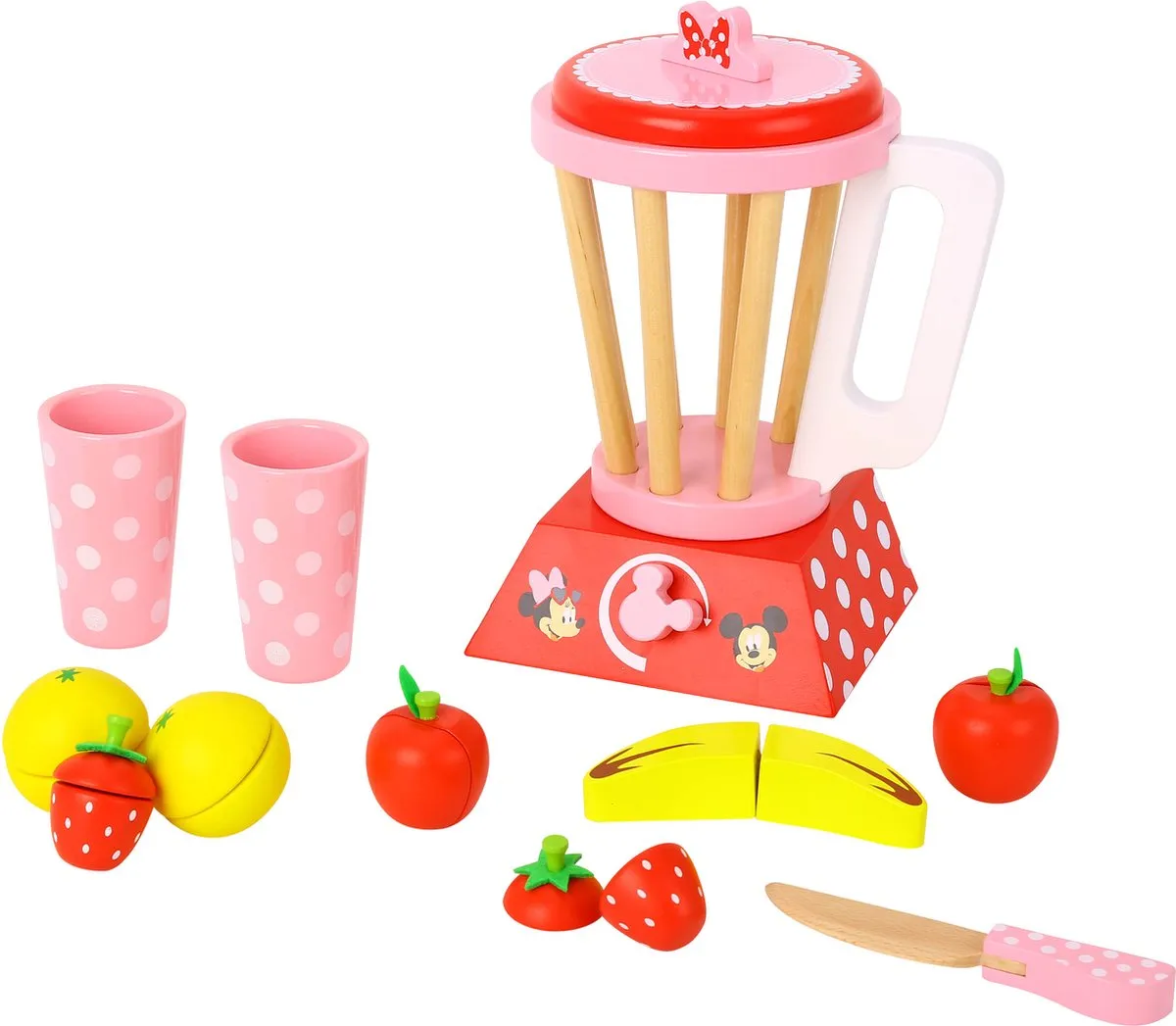 Disney Minnie Mouse Houten Smoothieset 11-delig - Multicolor