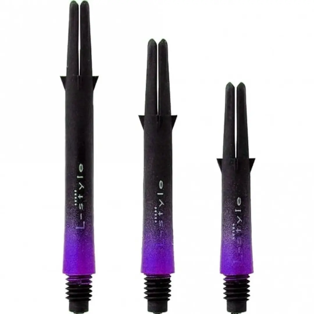 L-Style L-Shaft Locked Carbon 2-Tone Purple Dart Shafts