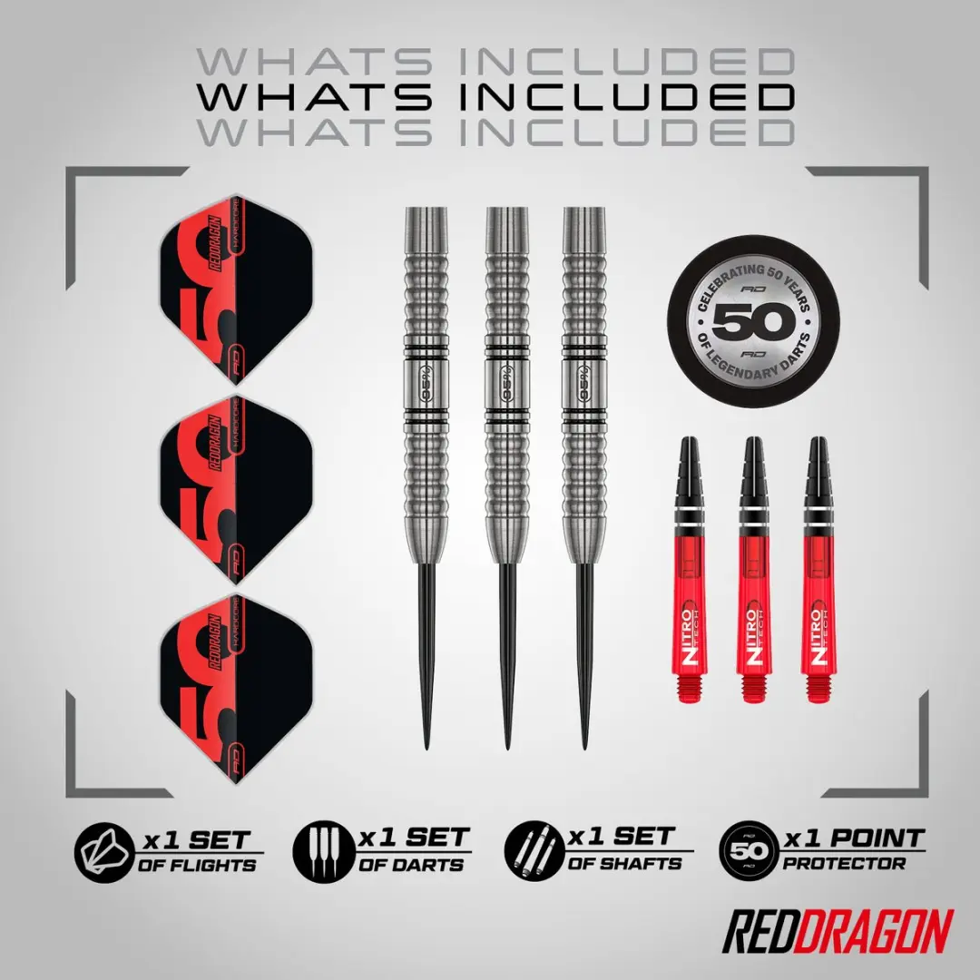 Red Dragon Penetrator 1 95% Limited Edition Dartpijlen - 3 Stuks - afbeelding 6 van 6