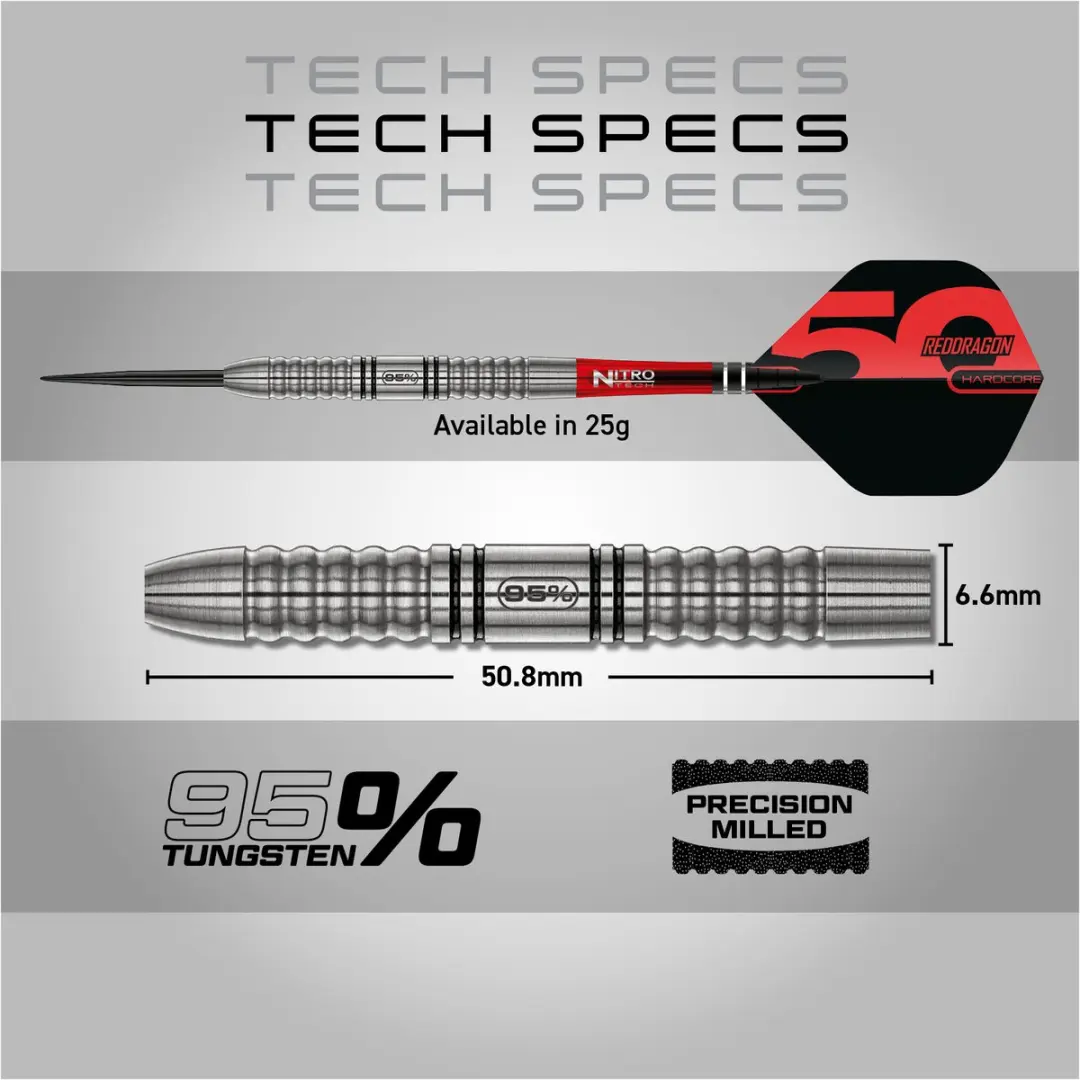 Red Dragon Penetrator 1 95% Limited Edition Dartpijlen - 3 Stuks