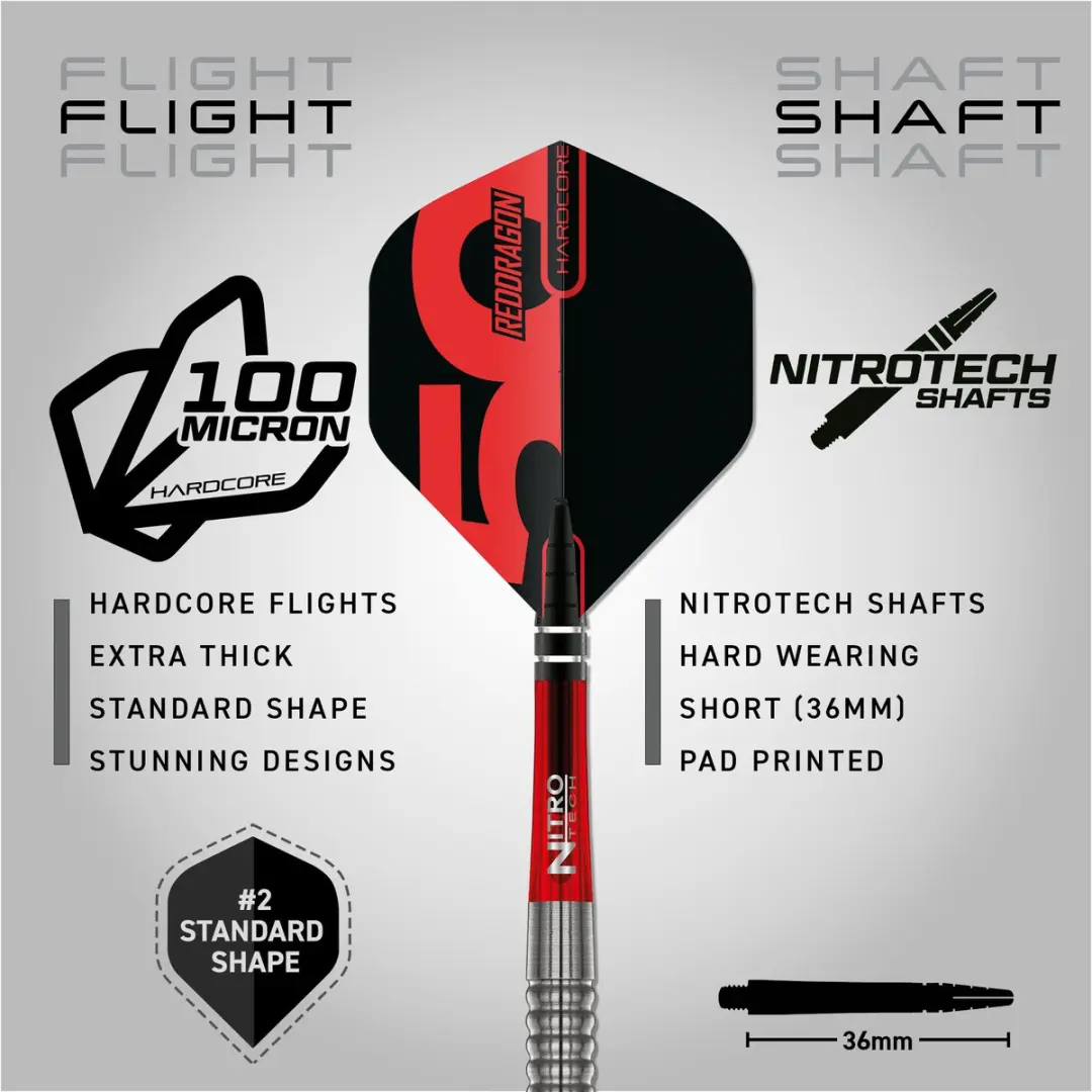 Red Dragon Penetrator 1 95% Limited Edition Dartpijlen - 3 Stuks