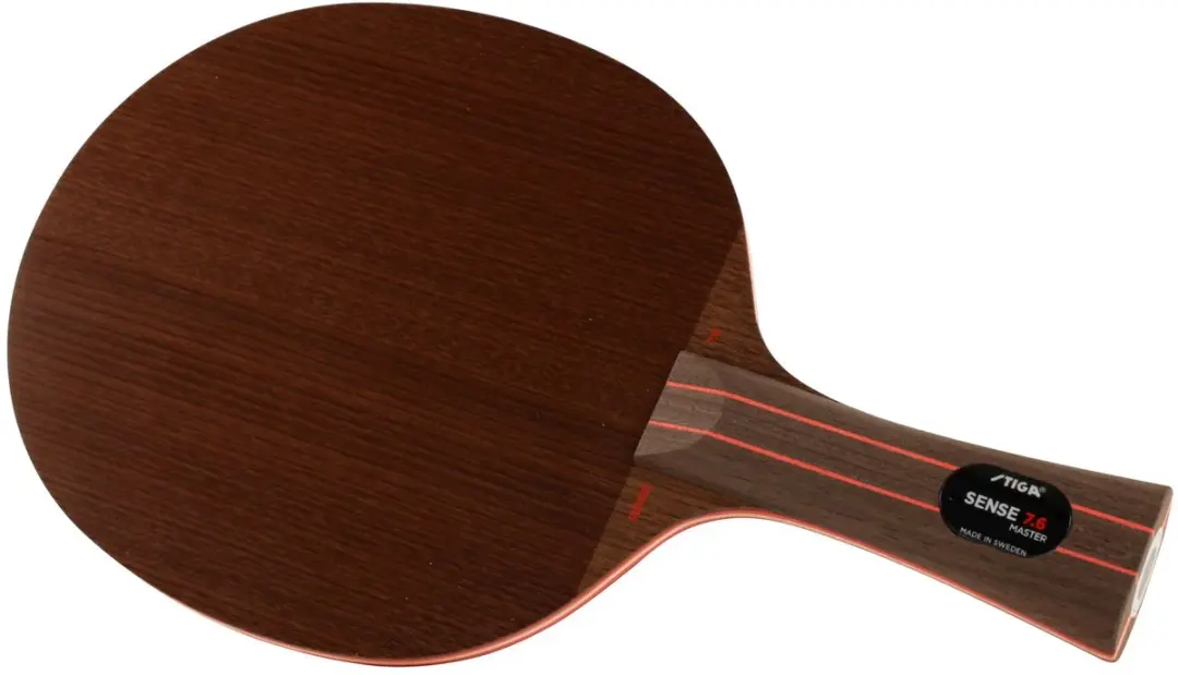 Stiga Sense 7.6 Tafeltennisbatje - 7+6 Lagen - Bruin/Rood - afbeelding 3 van 4