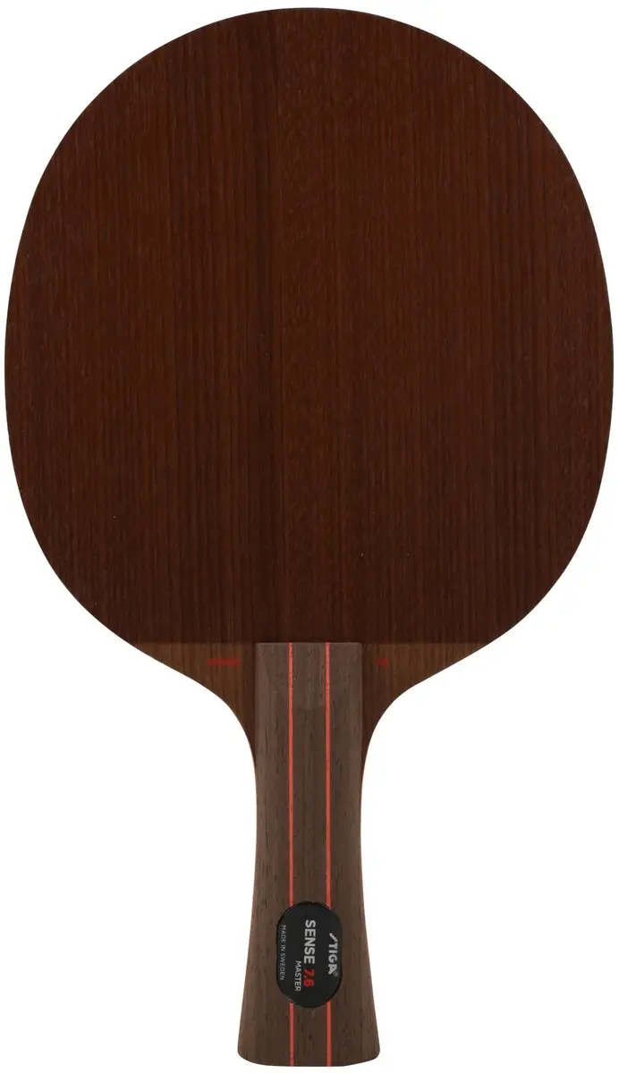 Stiga Sense 7.6 Tafeltennisbatje - 7+6 Lagen - Bruin/Rood - afbeelding 2 van 4