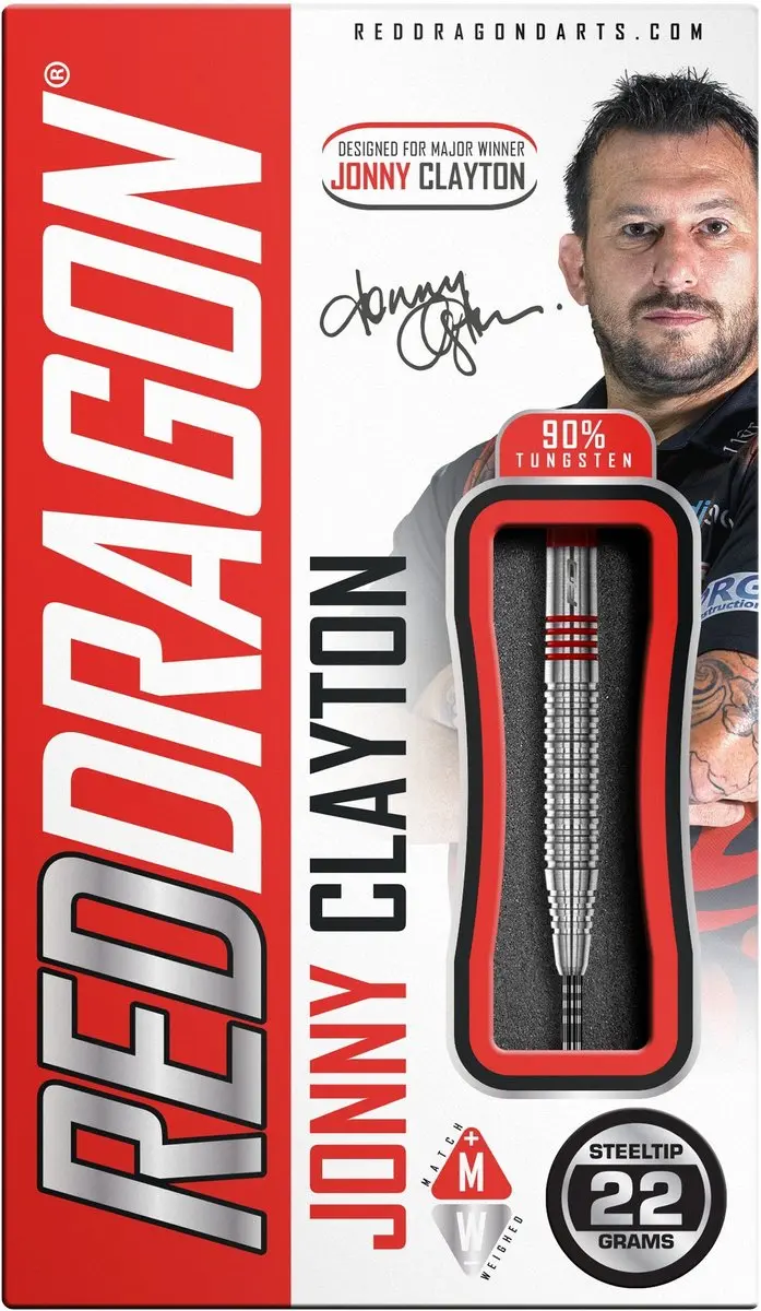 Red Dragon Jonny Clayton 2.0 Dartpijlen 3 Stuks