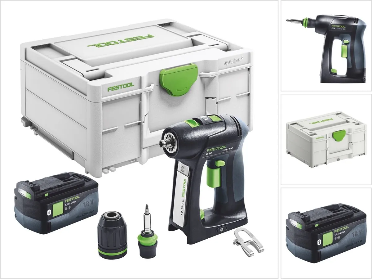 Festool C 18 Basic Accuboormachine 18V 45Nm