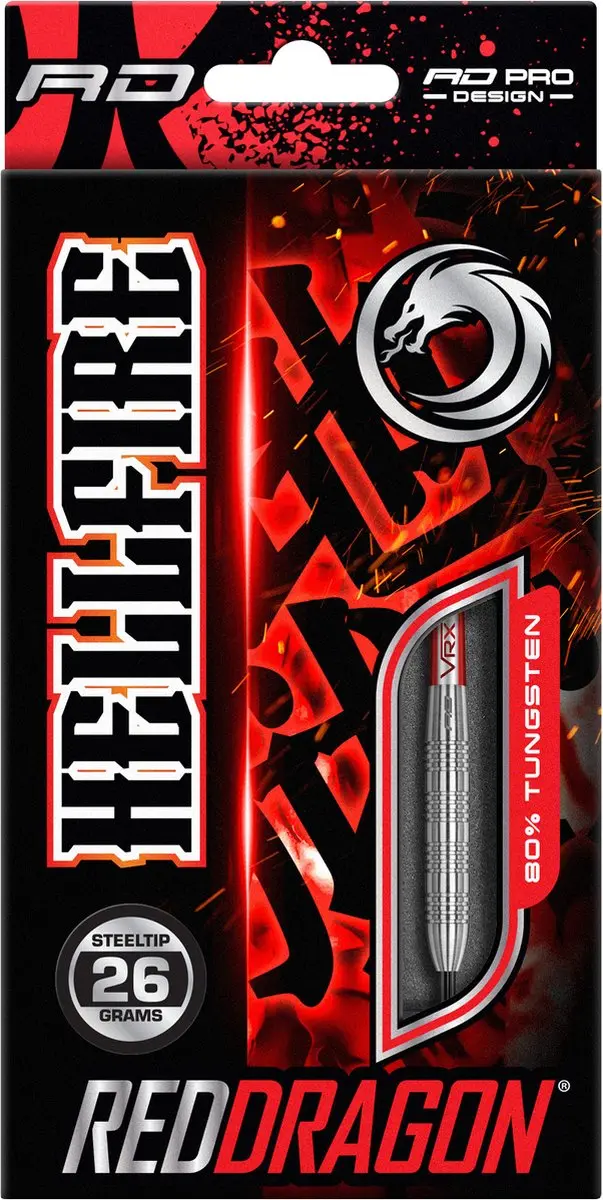 Red Dragon Hell Fire B Steeltip Dartpijlen 26g - 3 Stuks