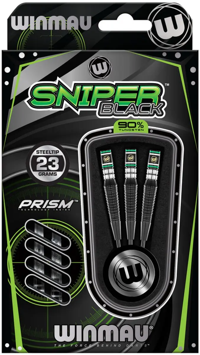 Winmau Sniper Black V2 Dartpijlen - 3 Stuks