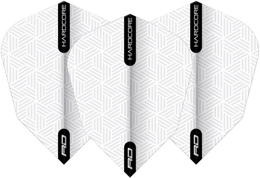 Red Dragon V-Standard Dart Flights TF6848 - 3 Stuks Wit