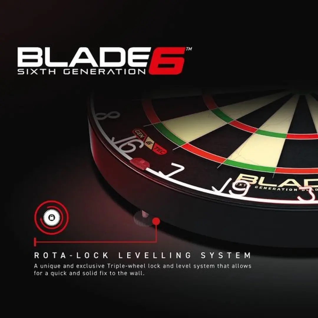 Winmau Blade 6 Dartbord Set - 45.1cm met 2x6 Steeldarts - afbeelding 6 van 6