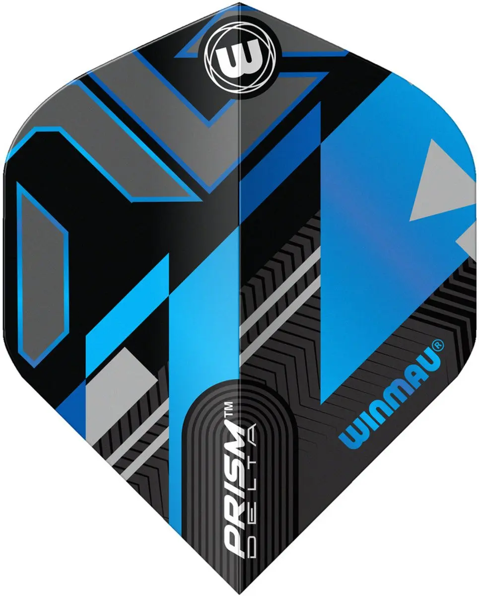 Winmau Prism Delta Galactics Dartvleugels - 3 Stuks - Blauw/Zwart