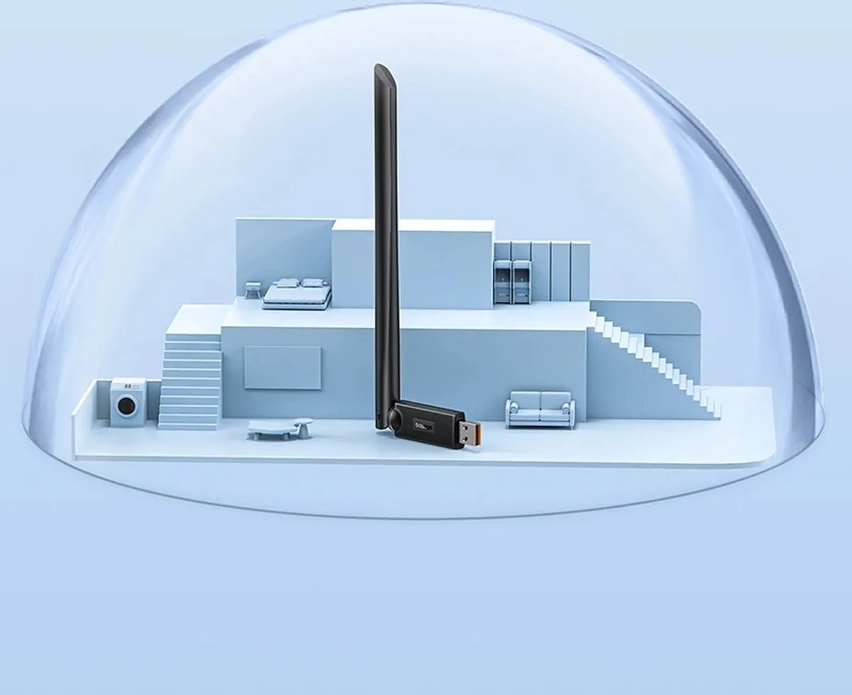 Baseus BS-OH171 USB Netwerkkaart 150Mb/s - Zwart