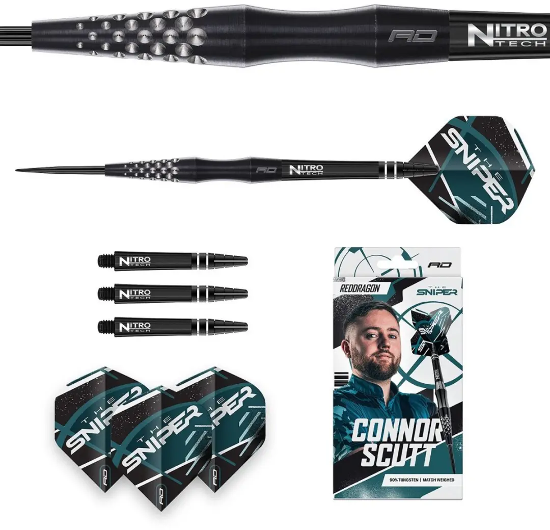 Red Dragon Connor Scutt 90% Dartpijlen - 3 Stuks