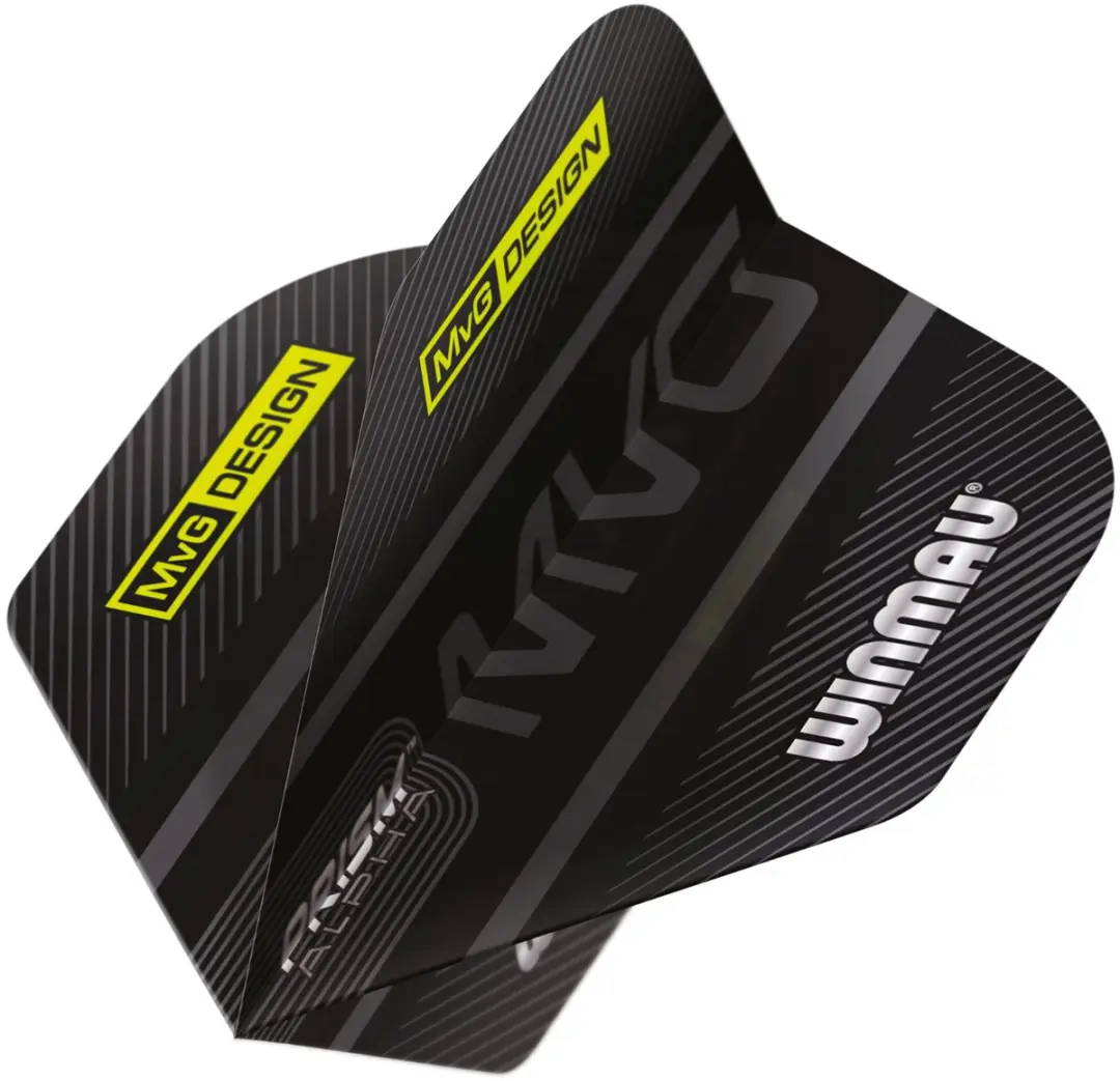 Winmau Prism Alpha MVG Dart Flights - 3 Stuks - Zwart