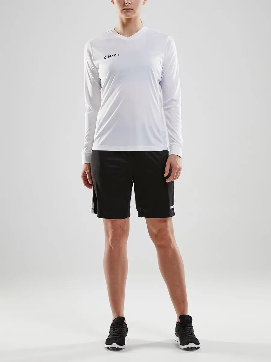 Craft Squad Jersey Solid LS Sportshirt Dames - M - Wit