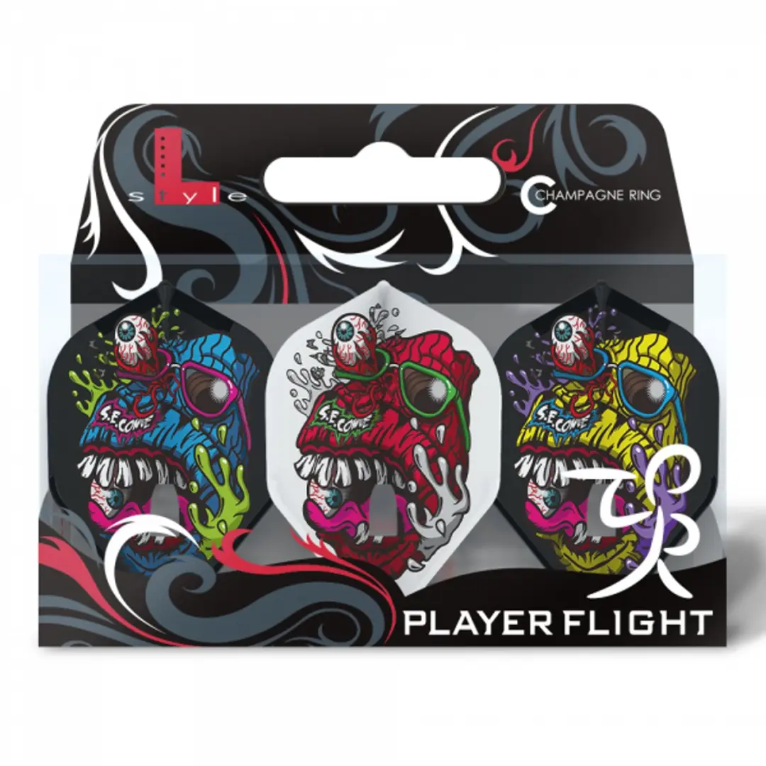L-Style Champagne Flight L1 F31026 Dart Flights - 3 Stuks