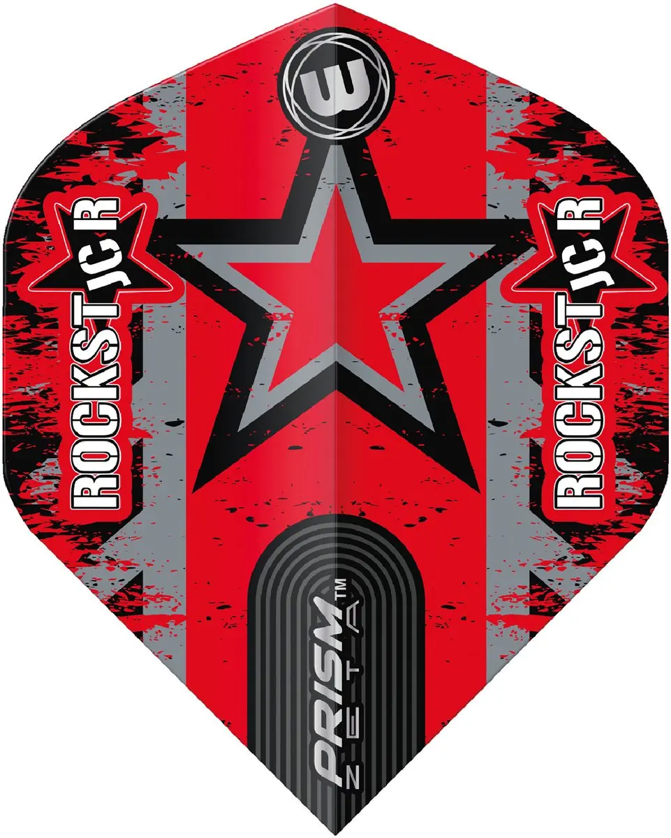 Winmau Prism Zeta Pro Design Joe Cullen V2 Dart Flights - 3 Stuks - Rood/Zwart