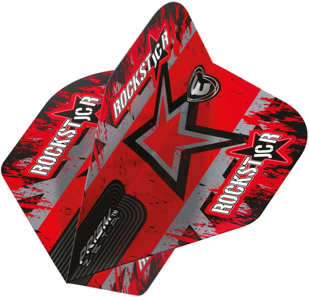 Winmau Prism Zeta Pro Design Joe Cullen V2 Dart Flights - 3 Stuks - Rood/Zwart