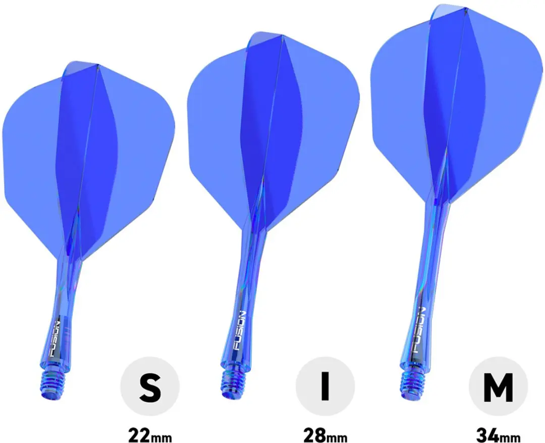 Winmau Fusion Blue NO6 Dart Flights - 3 Stuks
