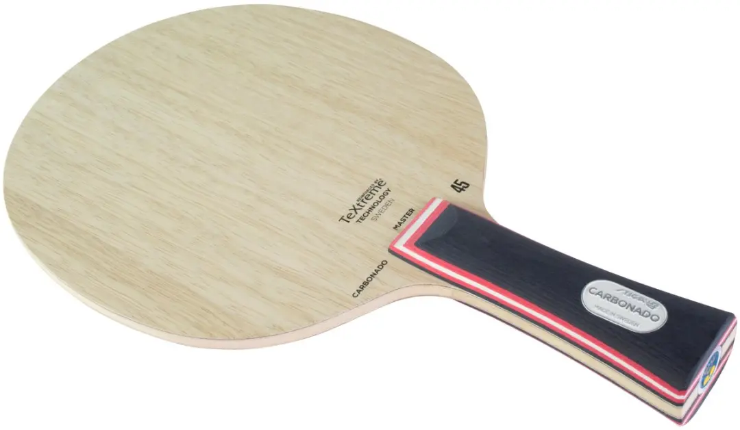 Stiga Carbonado 45 Penhouder Tafeltennisbat - Beige/Zwart/Rood - afbeelding 4 van 5