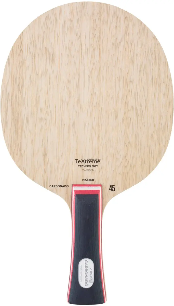 Stiga Carbonado 45 Penhouder Tafeltennisbat - Beige/Zwart/Rood - afbeelding 5 van 5