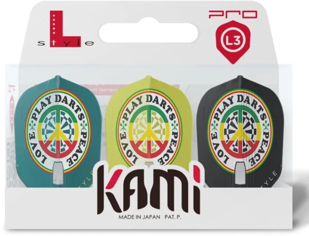 L-Style L3 Kami Deta Hedman V4 Dart Flights - 3 Stuks