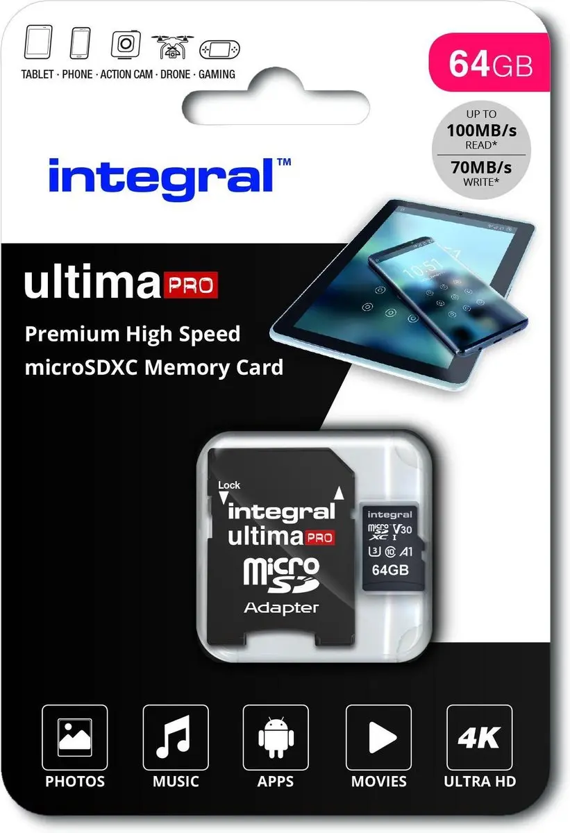 Integral INMSDX64G-100/70V30 Geheugenkaart 64GB