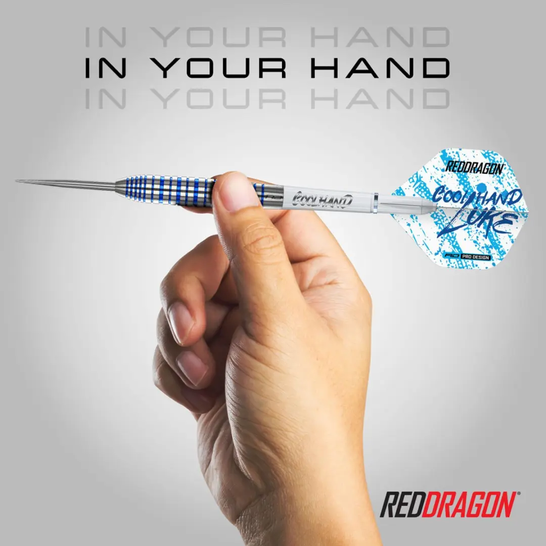 Red Dragon Luke Humphries Coolhand Blue Series Dartpijlen 3-delig - Blauw/Zilver