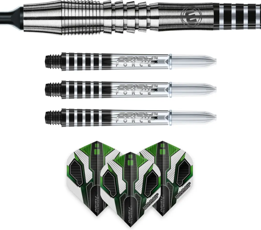 Winmau Sniper Soft Tip Darts 18g - 3 Stuks - Groen/Zilver/Zwart