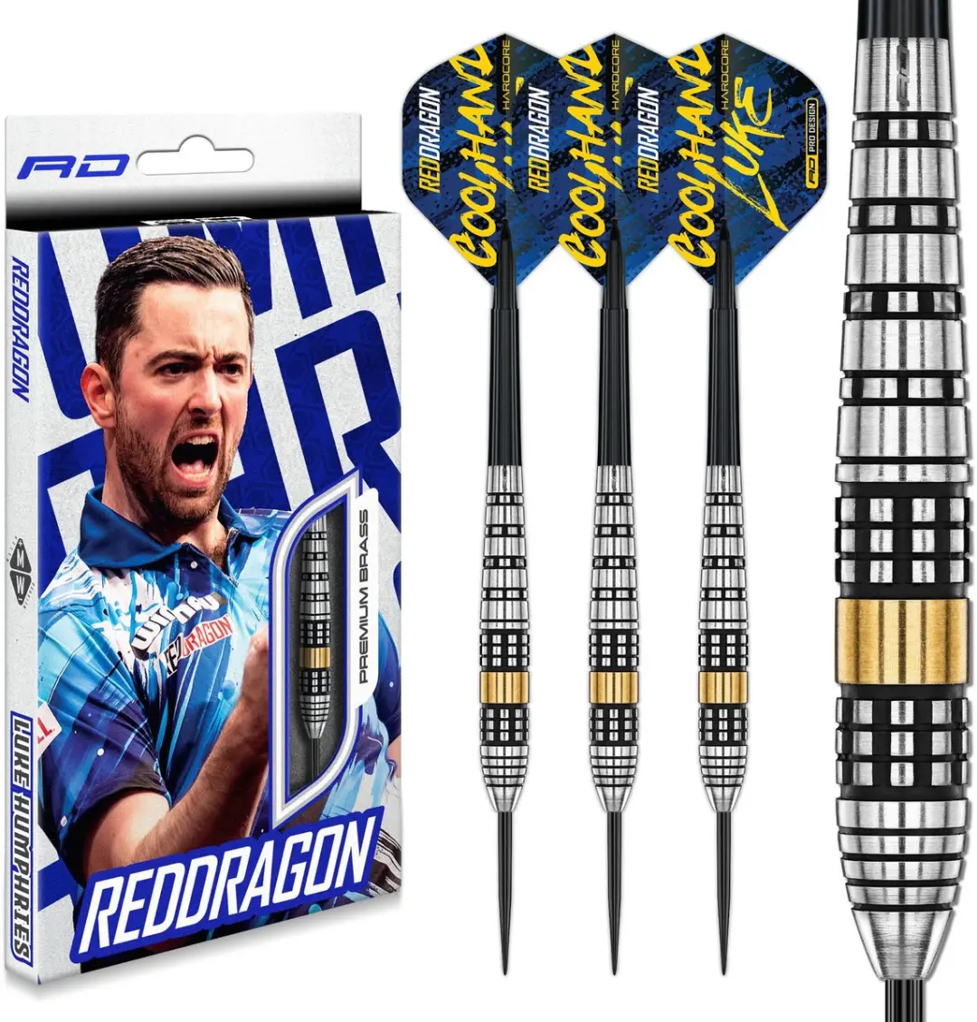 Red Dragon Luke Humphries Brass Signature Edition Dartpijlen