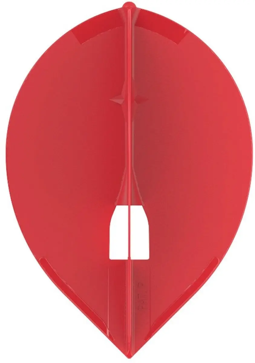 L-Style Champagne L2 Teardrop Dart Flights FP3204 - 3 Stuks - Rood