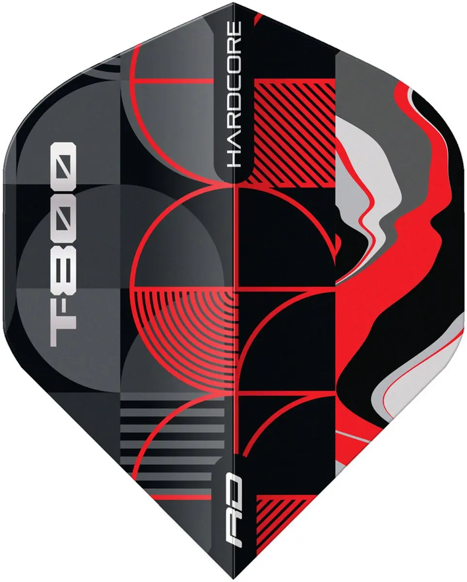Red Dragon Hardcore Premium Gold T-800 Dart Flights TF8131 - 3 Stuks